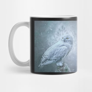 Snowy Owl in winter Mug